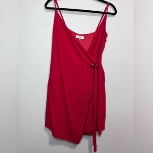 THML Wrap Dress Adjustable Straps Sleeveless Side Tie Sash Women’s Sz S EUC